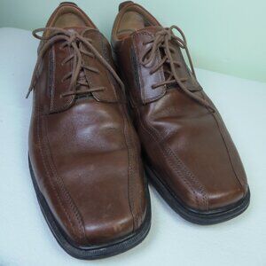 Clark's UNStructured Men's 12 Lace Up Brown Shoes Casual Date Eclectic Grandpa T